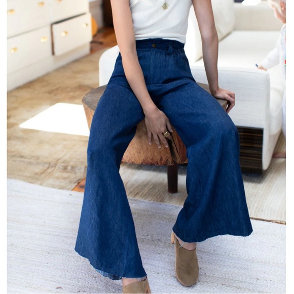 Emerson Fry TULIP WIDE LEG - INDIGO HEMP ORGANIC S - Picture 2 of 8